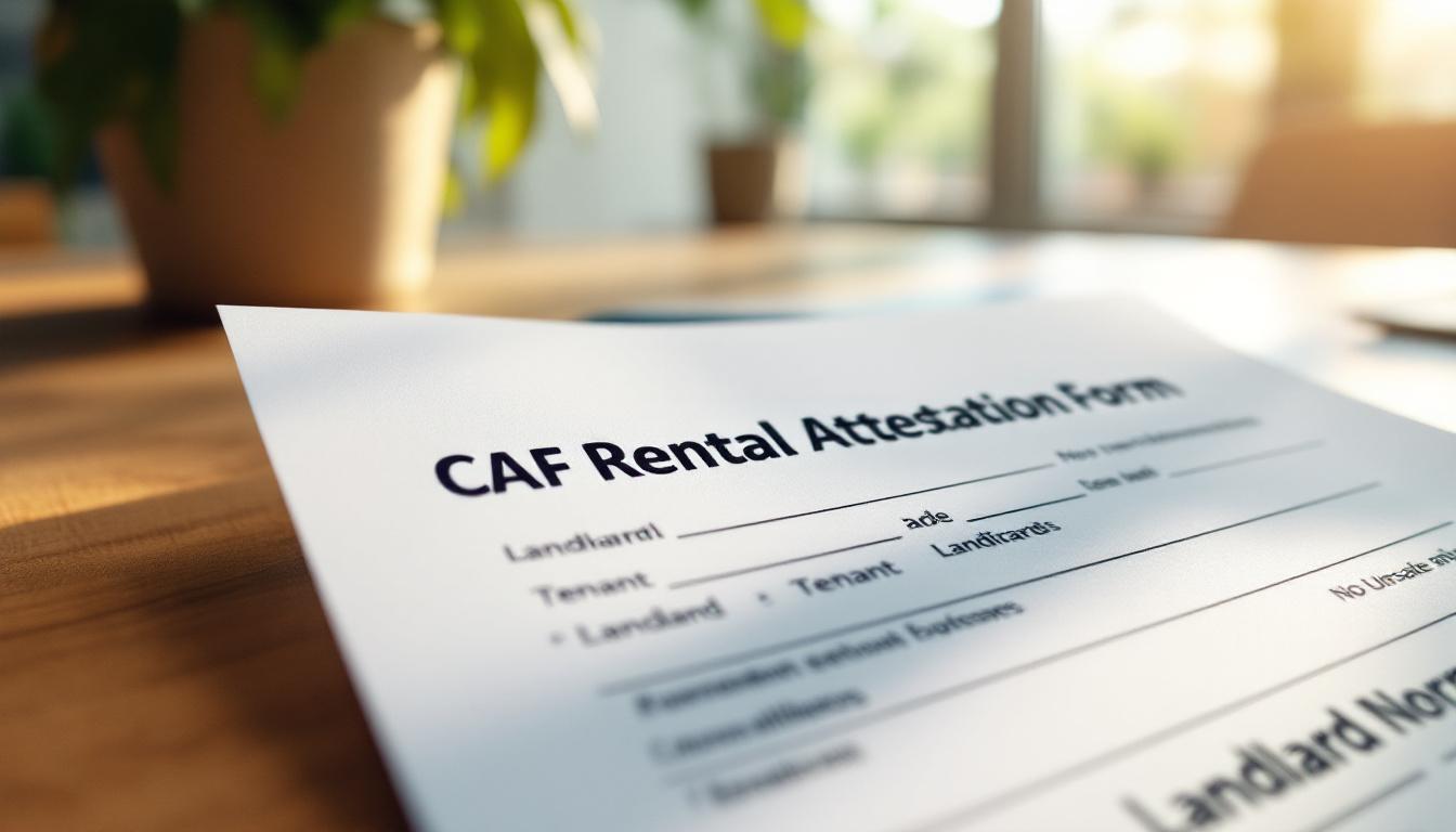 Où trouver le formulaire d'attestation de loyer CAF